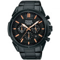 Pulsar Mens Black Dial Black Stainless Steel Strap Watch PT3765X1