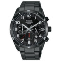 Pulsar Men's Chronograph Watch PT3831X1 with Black Stainless Steel Bracelet and Black Dial