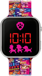 Paw Patrol Girl's Digital Watch with Pink Silicone Strap PWM4006