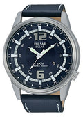 Pulsar men's Quartz Watch Analogue Display and Leather Strap PX3083X1