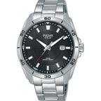 Pulsar Stainless Steel Black Dial Date Display PX3151X1