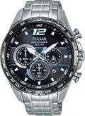 Pulsar Men's Black Dial Solar Powered Chronograph Watch PZ5031X1