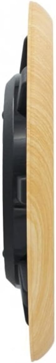 Seiko Wall Clock with White Face and Brown Case QHA014A