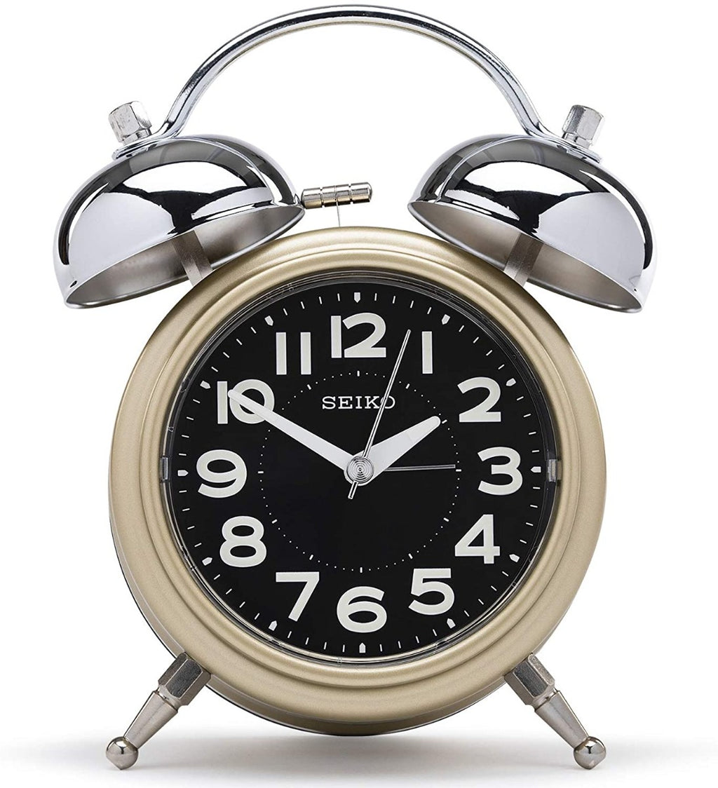 Seiko Bedside Alarm Clock with Quiet Sweep Second Hand QHK051F