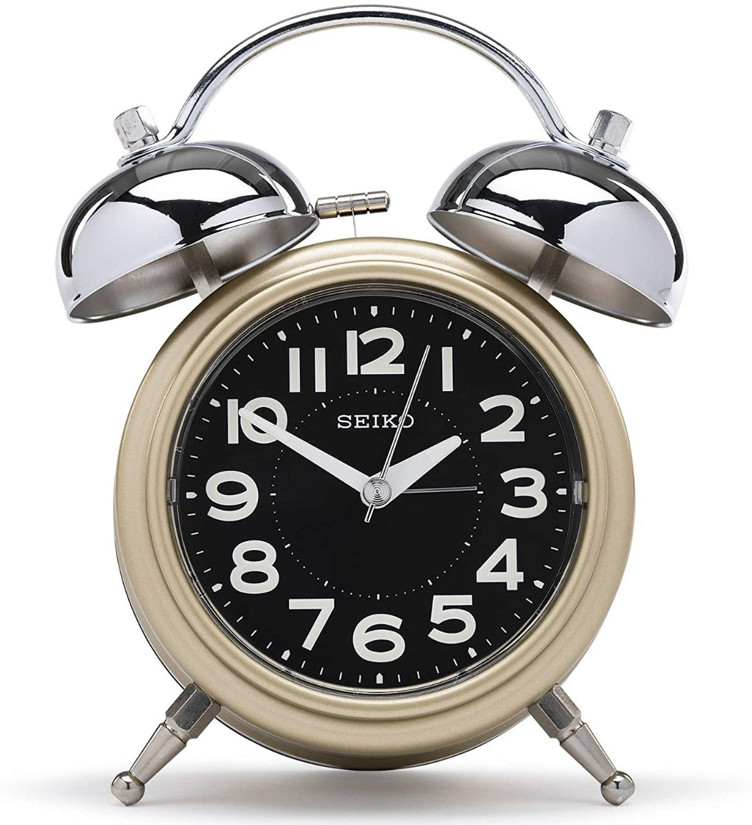 Seiko Bedside Alarm Clock with Quiet Sweep Second Hand QHK051F