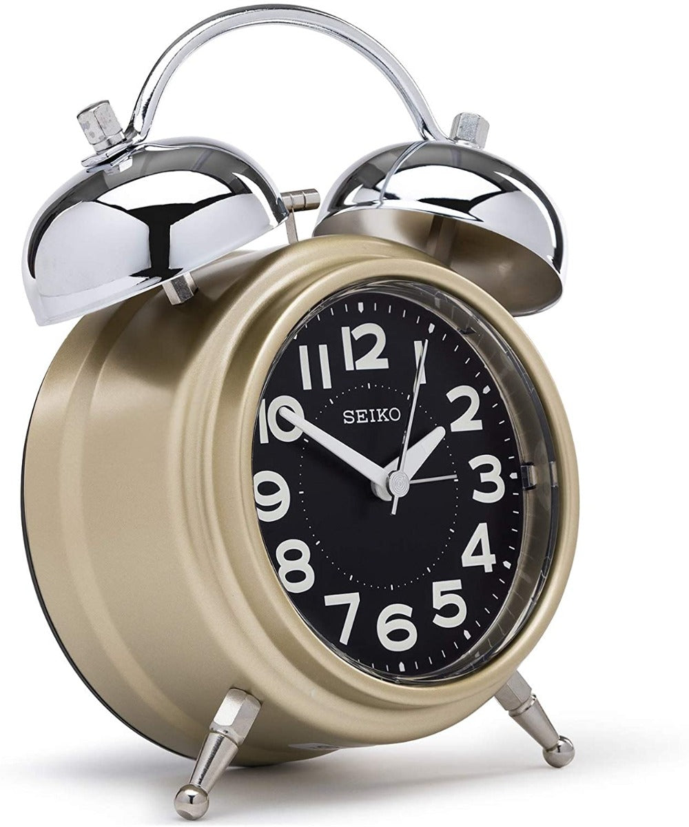 Seiko Bedside Alarm Clock with Quiet Sweep Second Hand QHK051F