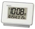 Seiko Clocks Desk / Bedside Digital Clock with Alarm and Temperature QHL068W