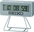 Seiko Rectangular Silver Digital Alarm Clock QHL087S