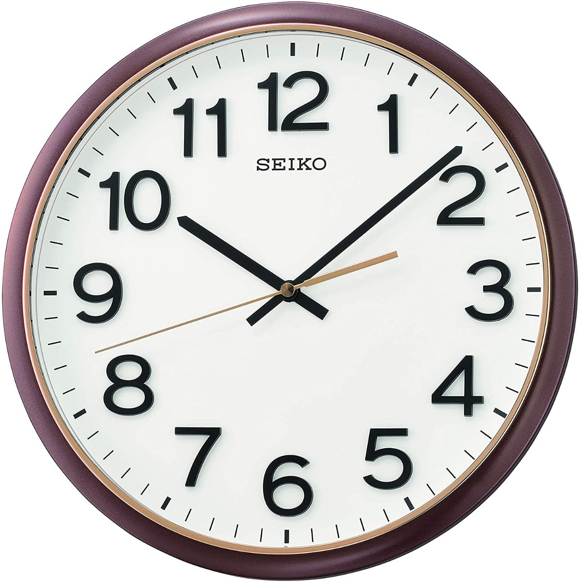 Cloc Wal Seiko QXA750B Hawdd Ei Ddarllen gydag Ail Law