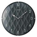 Seiko Black Wall Clock with Black Dial and Case QXA794K