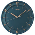 Cloc Wal Seiko gydag Wyneb Glas ac Achos Glas QXA805L