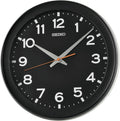 Seiko Wall Clock with Black Face and Black Case QXA835K