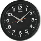 Seiko Wall Clock with Black Face and Black Case QXA835K