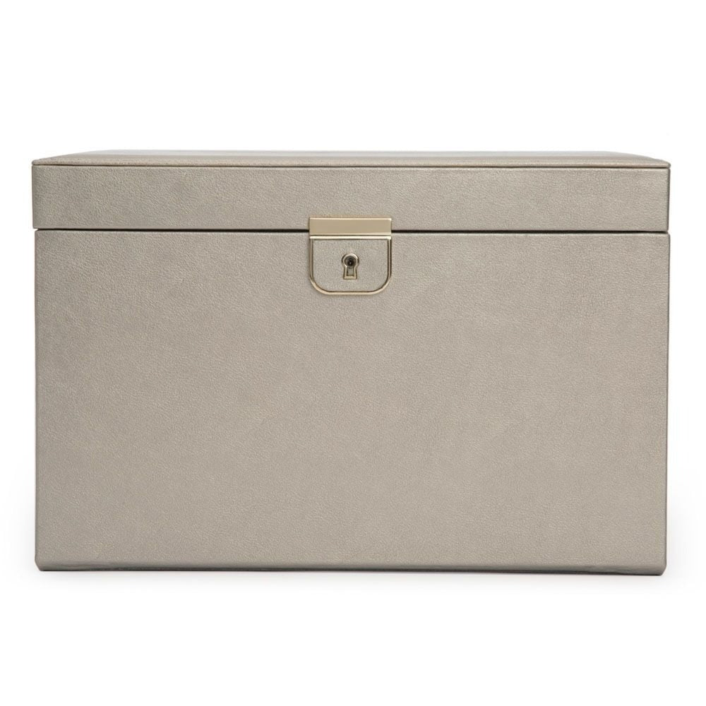Wolf Palermo Large Jewellery Box Pewter 213078
