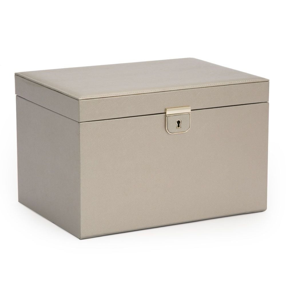 Wolf Palermo Large Jewellery Box Pewter 213078