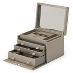 Wolf Palermo Large Jewellery Box Pewter 213078