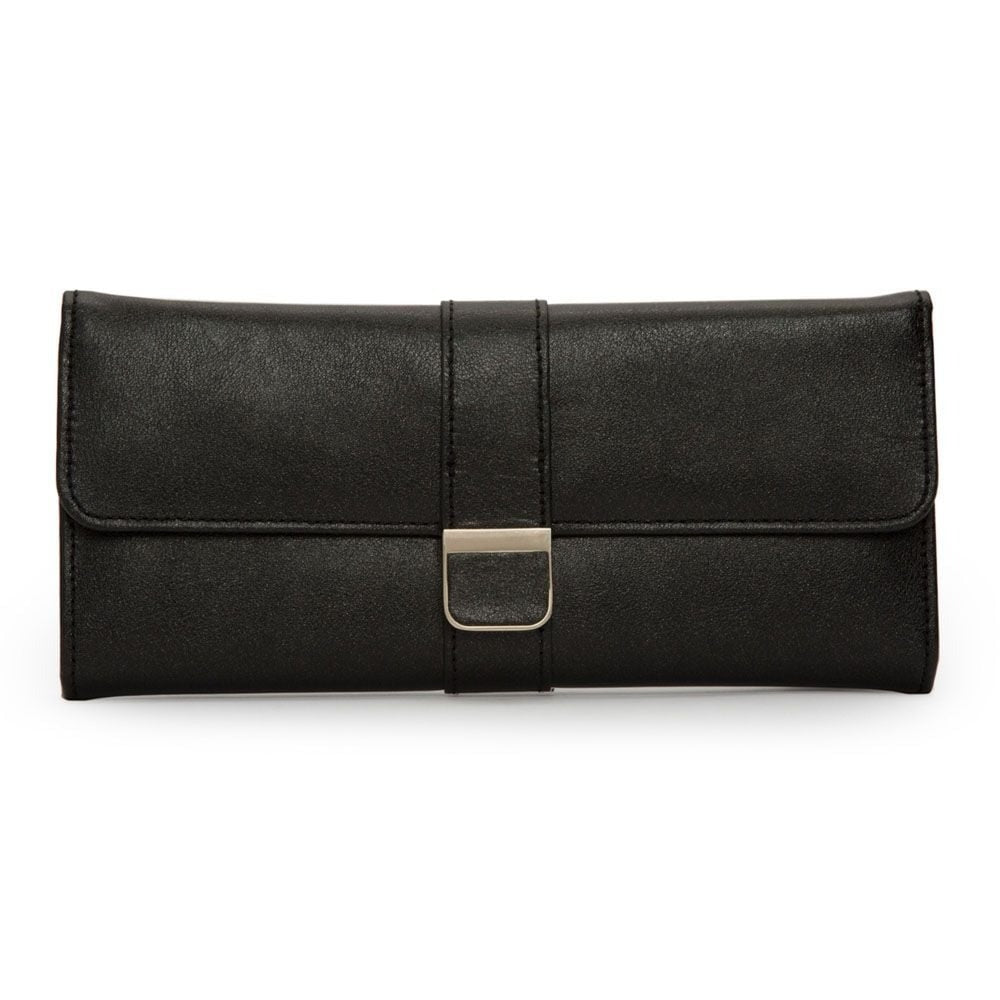 Wolf Palermo Large Jewellery Roll Black 213402