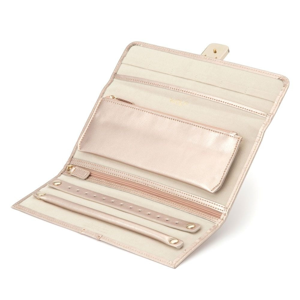 Wolf Palermo Large Jewellery Roll Rose Gold 213416