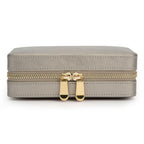 Wolf Palermo Zip Jewellery Case Pewter 213678