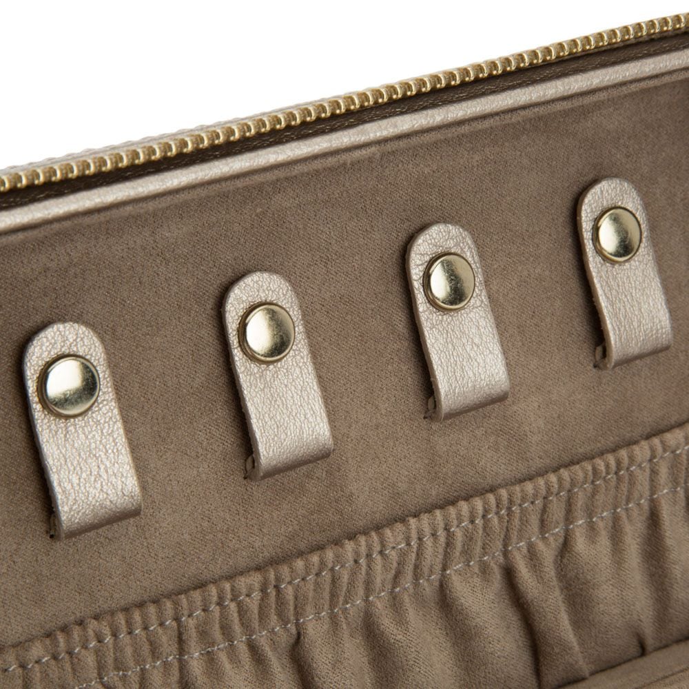 Wolf Palermo Zip Jewellery Case Pewter 213678