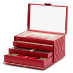 Wolf Caroline Large Jewellery Case Red 329672