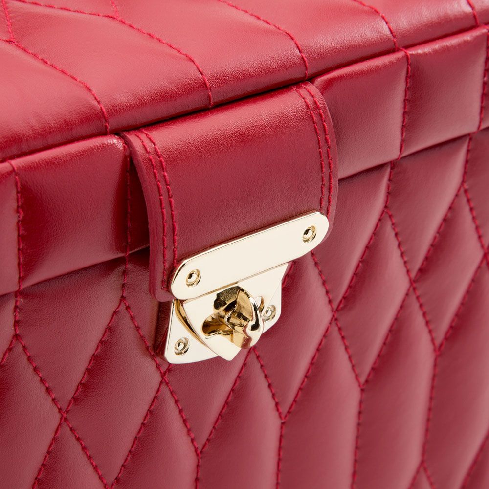 Wolf Caroline Large Jewellery Case Red 329672