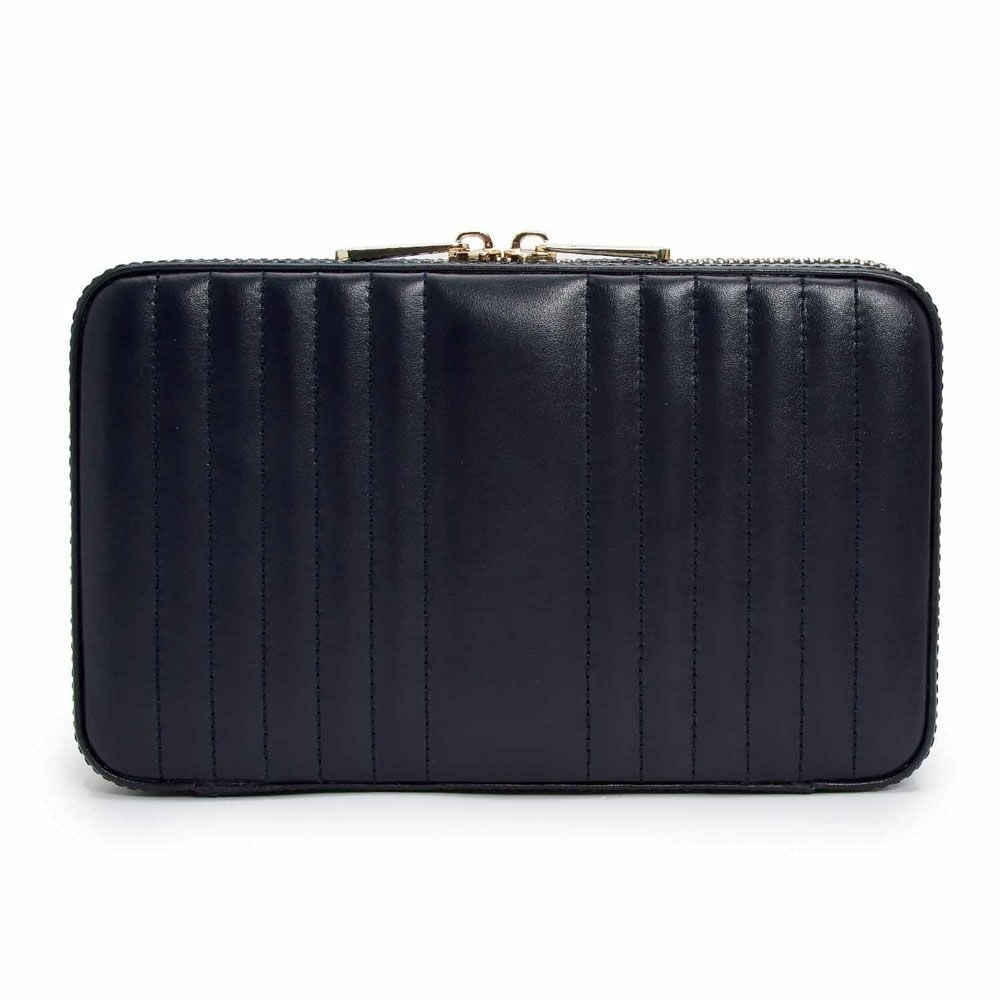 Wolf Maria Medium Zip Jewellery Case Navy 766317
