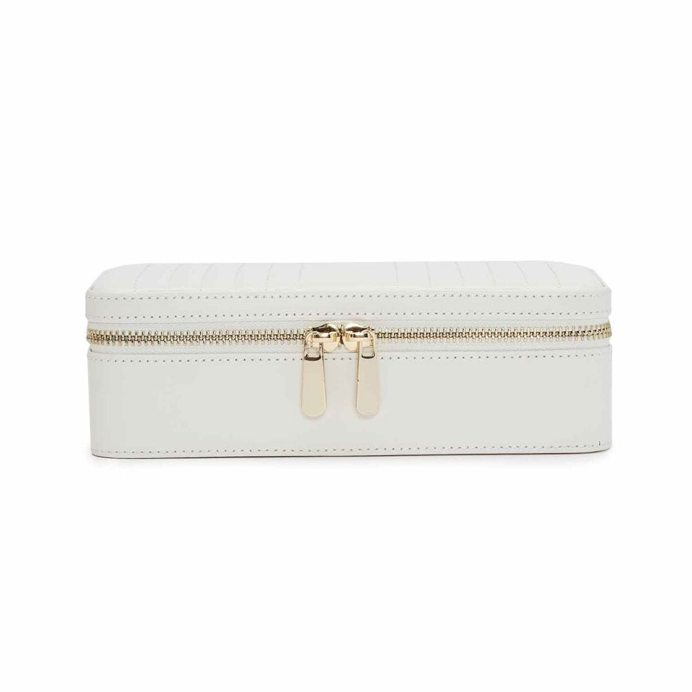 Wolf Maria Medium Zip Jewellery Case White 766353