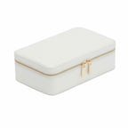 Wolf Maria Medium Zip Jewellery Case White 766353
