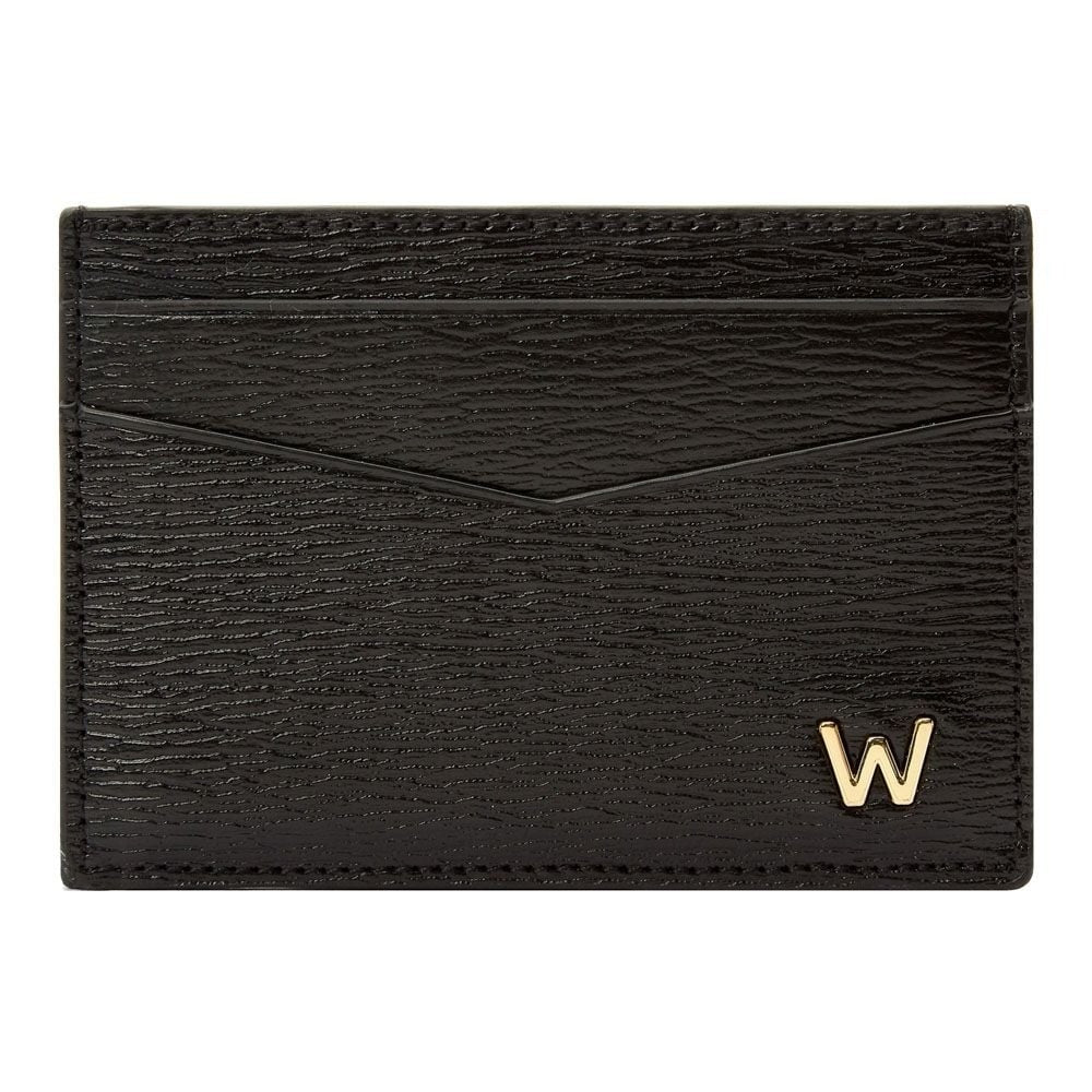 Wolf W Card Holder Black 774202