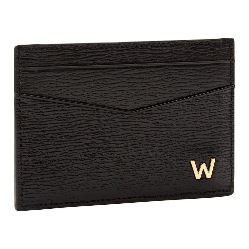 Wolf W Card Holder Black 774202