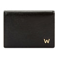 Wolf W Gusset Card Case Black 774402