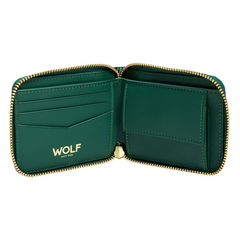 Wolf Signature Zip Wallet Green 776430