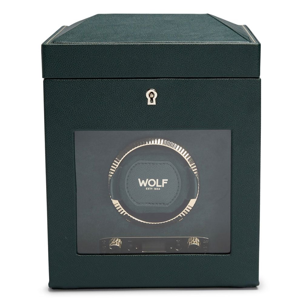 Wolf British Racing Troellwr Cloc Sengl gyda Storio Gwyrdd 792141