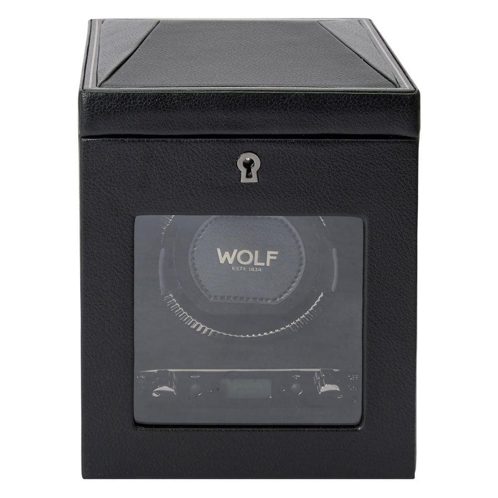 Wolf British Racing Single Watch Winder Black 793102