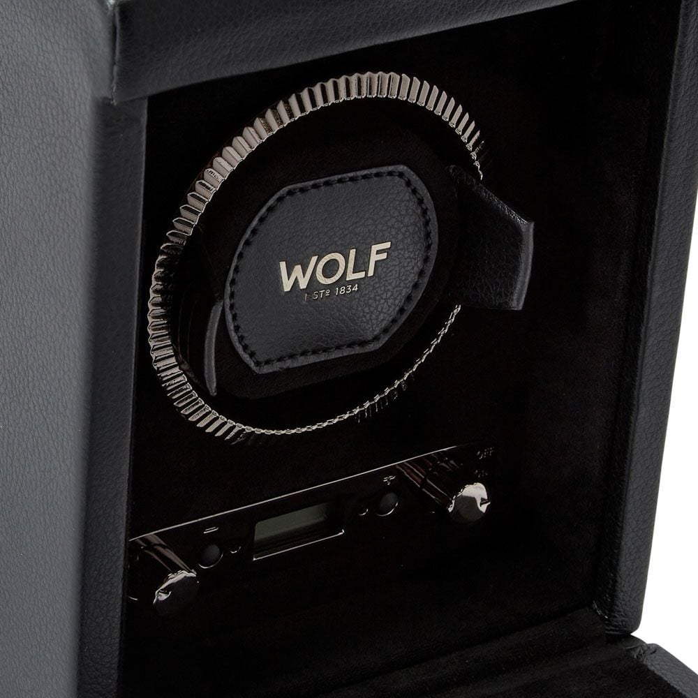 Wolf British Racing Single Watch Winder Black 793102