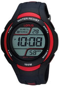 Lorus Men's Digital Watch with Black Strap R2307EX9