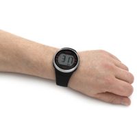 Lorus Mens Digital Watch with Black Silicone Strap R2335NX9