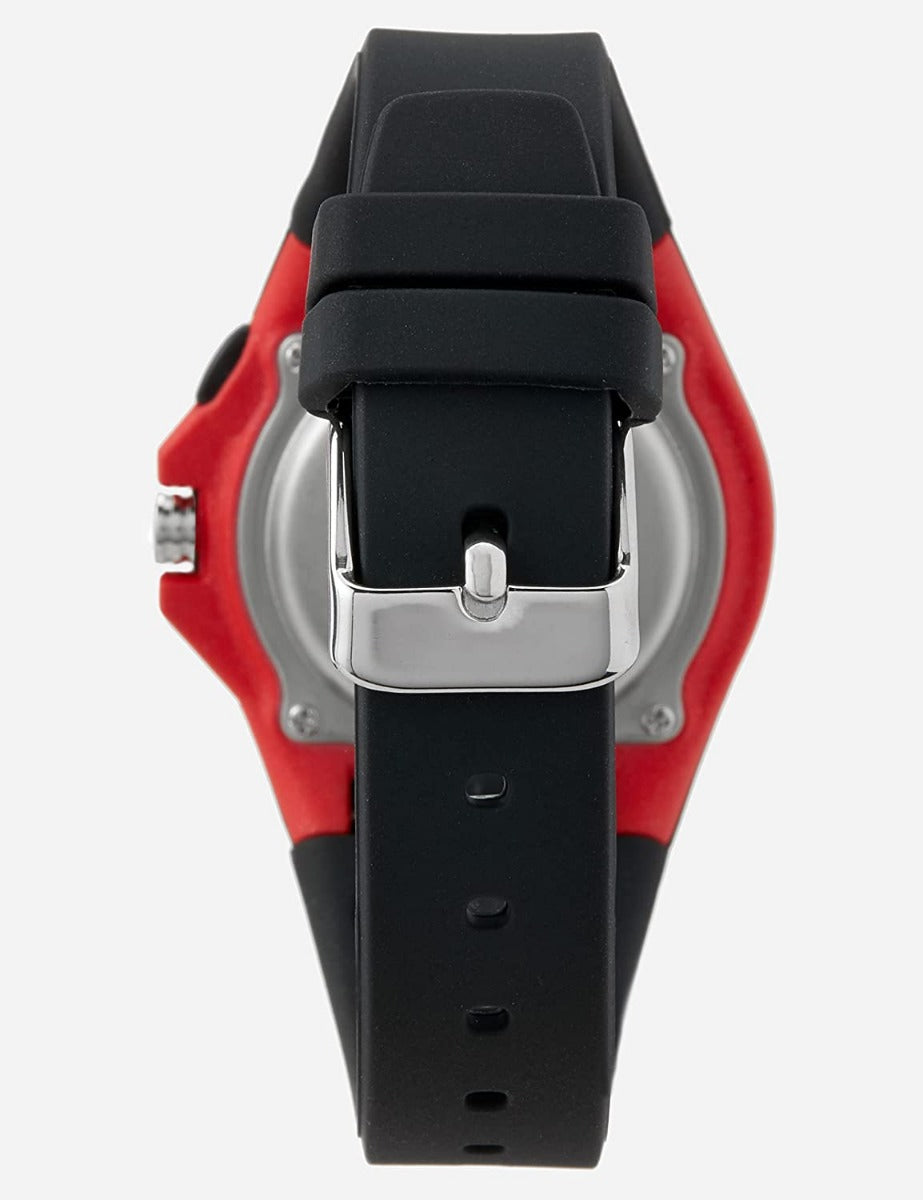 Lorus Unisex Kids Watch with White Dial and Black Silicone Strap R2377NX9