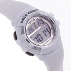 Ffugl-wyl Ddigidol Amlswyddogaeth Unisex Lorus gyda Strap Gwyn R2383HX9