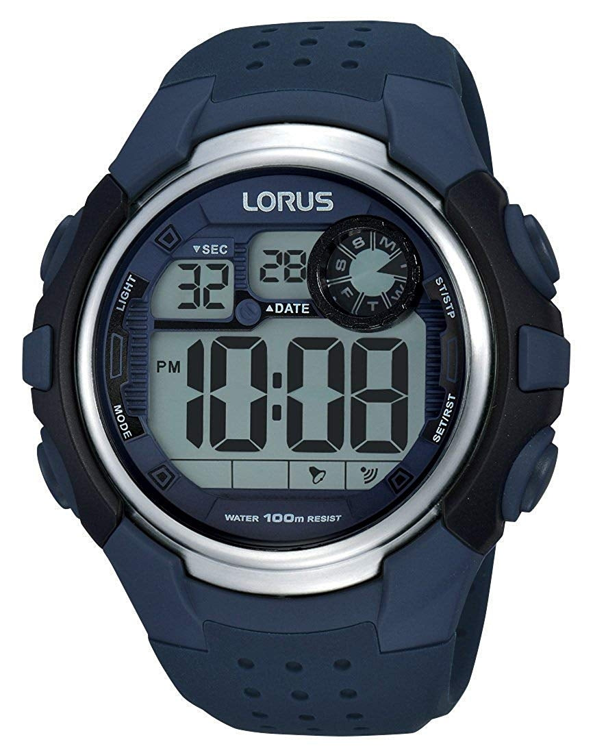 Lorus Men's Blue Strap Digital Watch R2387KX9