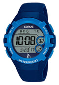Lorus Unisex Digital Watch With Blue Silicone Strap R2391LX9