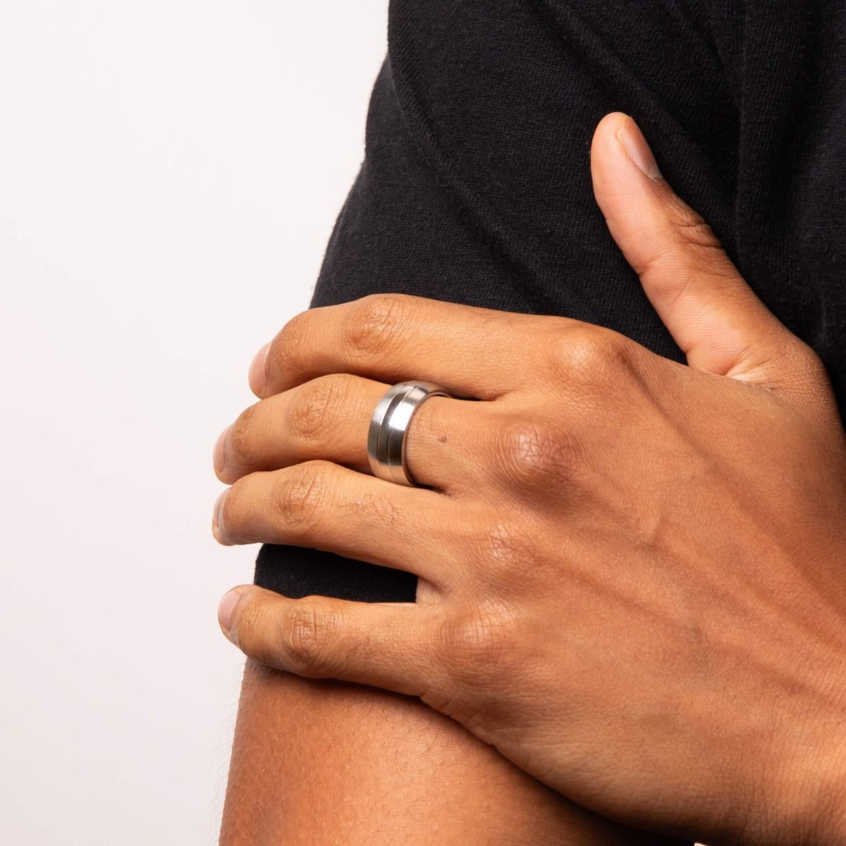Fred Bennett Two Tone Band Ring R2510