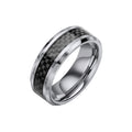 Fred Bennett Tungsten Ring with Black Carbon Fibre Inlay R3885