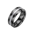 Fred Bennett Tungsten Ring with IP Black Plating R3887