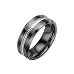 Fred Bennett Tungsten Ring with IP Black Plating R3887