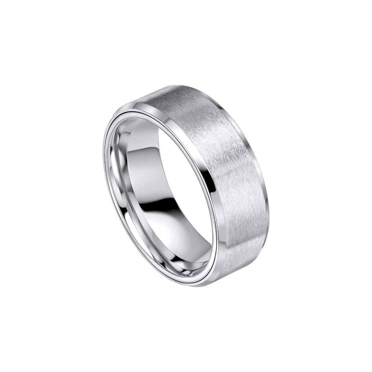 Fred Bennett Brushed Stainless Steel Spinner Fidget Ring R3932