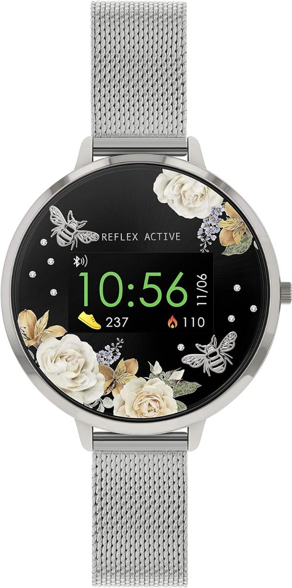 Reflex Active Ladies Smart Watch with Silver Milanese Strap RA03-4035