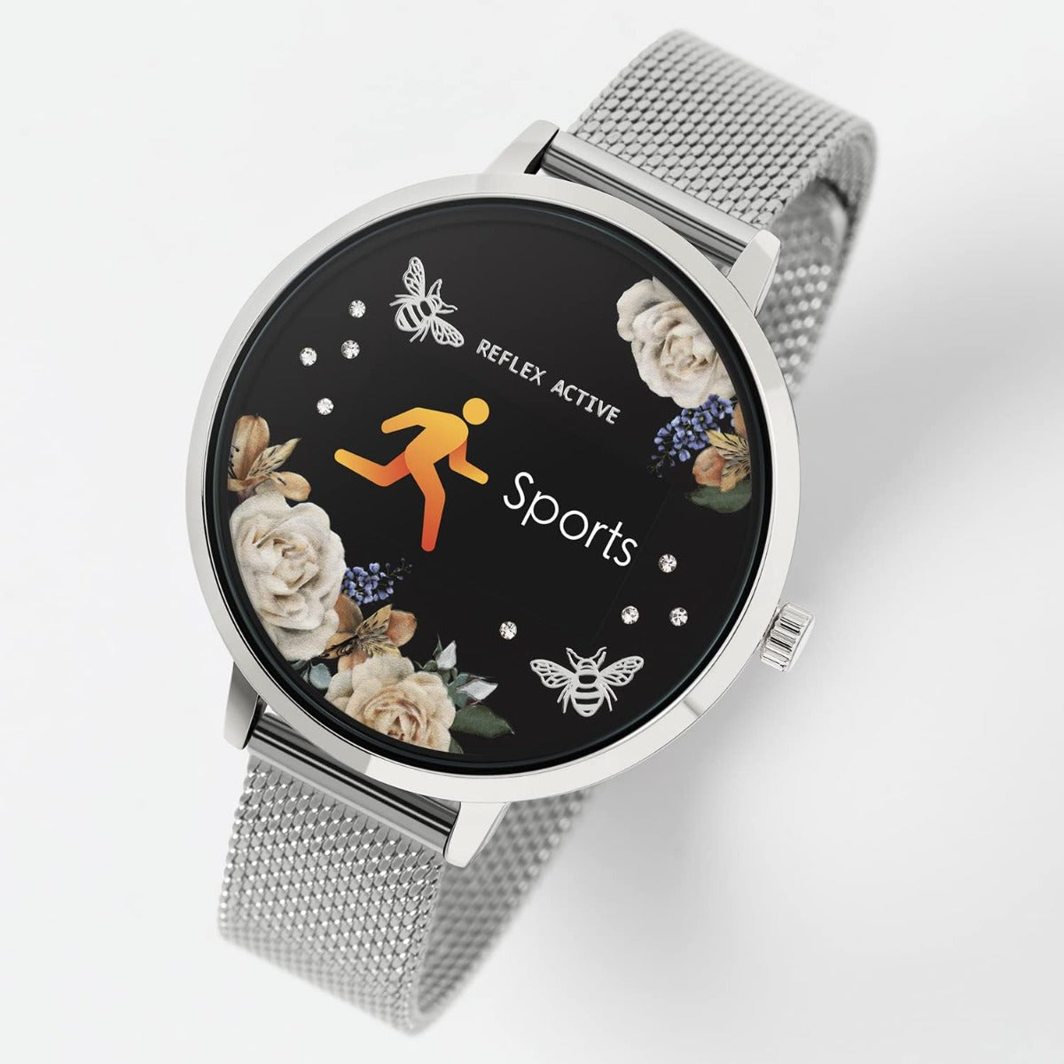 Reflex Active Ladies Smart Watch with Silver Milanese Strap RA03-4035