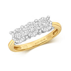9ct Yellow Gold Diamond Dress Ring 0.39 CT